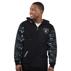 Las Vegas Raiders Starter Thursday Night Gridiron Full-Zip Hoodie - Black Hoodies