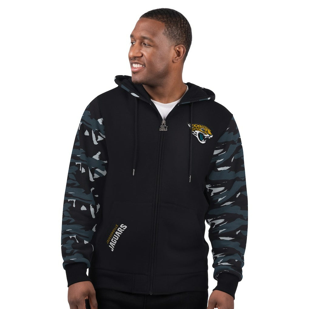 Jacksonville Jaguars Starter Thursday Night Gridiron Full-Zip Hoodie - Black Hoodies