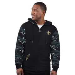 New Orleans Saints Starter Thursday Night Gridiron Full-Zip Hoodie - Black Hoodies