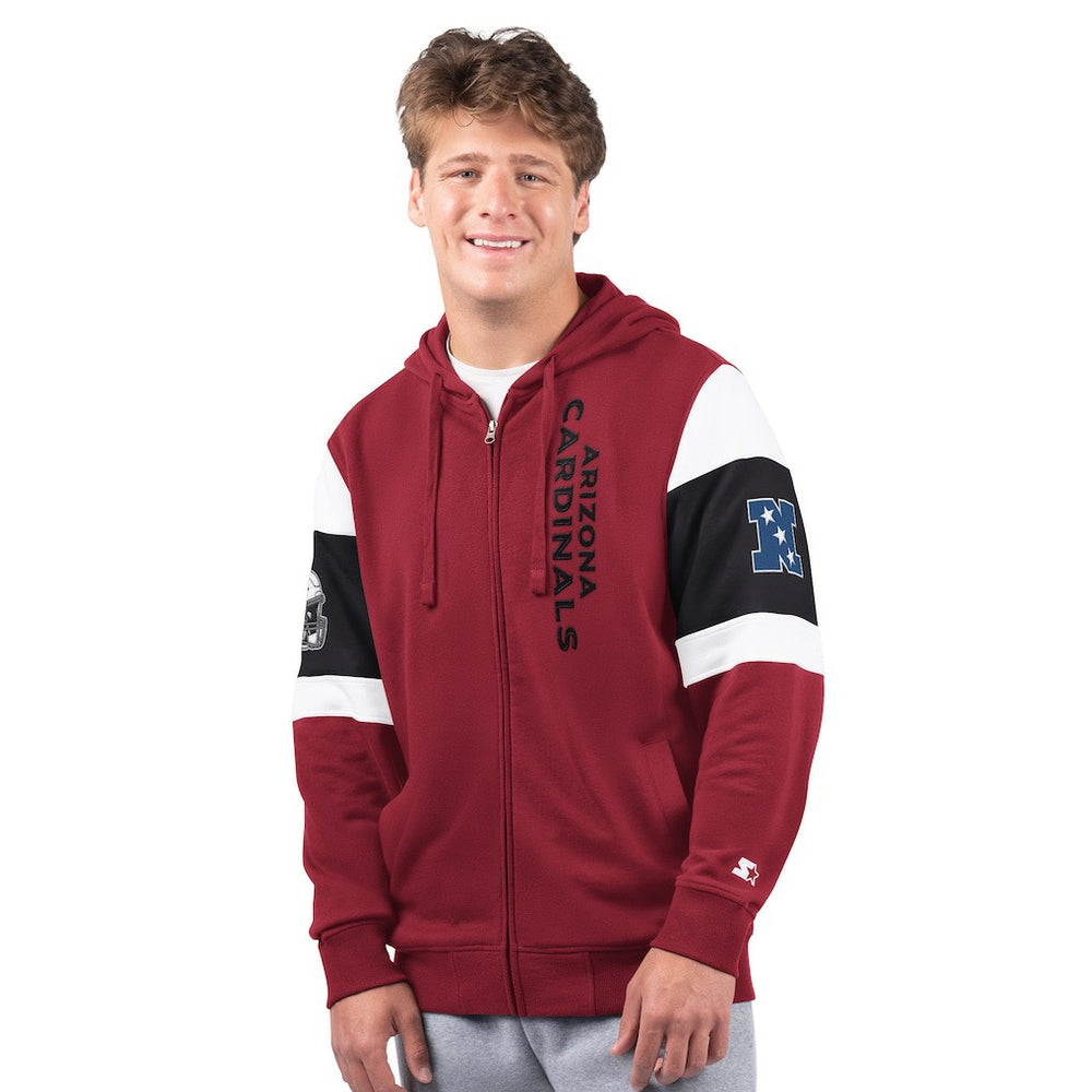 Arizona Cardinals Starter Extreme Full-Zip Hoodie - Cardinal Hoodies