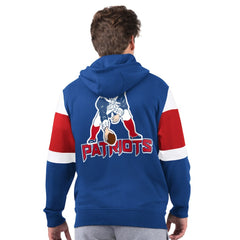 New England Patriots Starter Extreme Vintage Logo Full-Zip Hoodie - Navy Hoodies