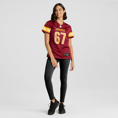 Nick Allegretti Washington Commanders Women's Game Jersey - Burgundy Jerseys