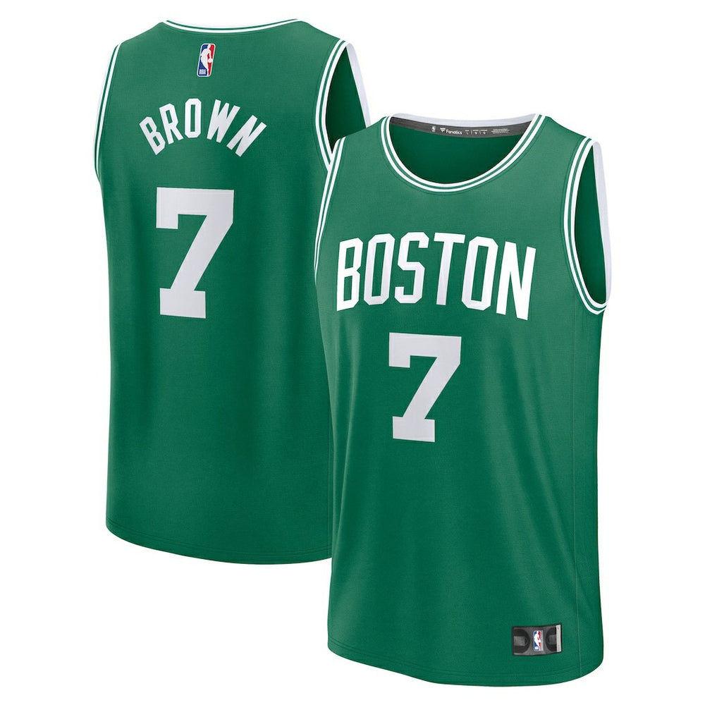 Jaylen Brown Boston Celtics Fast Break Replica Player Jersey Icon Edition Kelly Green - Fanatics