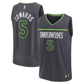 Anthony Edwards Minnesota Timberwolves Fast Break Replica Player Jersey Statement Edition Anthracite - Fanatics outlet