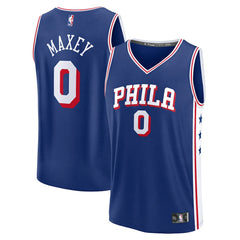 Tyrese Maxey Philadelphia 76ers Fast Break Replica Player Jersey Icon Edition Royal - Fanatics