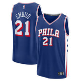 Joel Embiid Philadelphia 76ers Fast Break Replica Player Jersey Icon Edition Royal - Fanatics