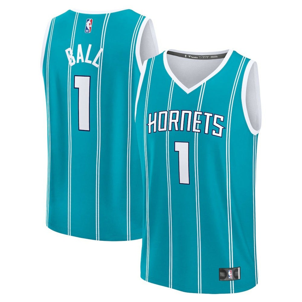 LaMelo Ball Charlotte Hornets Fast Break Replica Player Jersey Icon Edition Teal - Fanatics