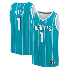 LaMelo Ball Charlotte Hornets Fast Break Replica Player Jersey Icon Edition Teal - Fanatics
