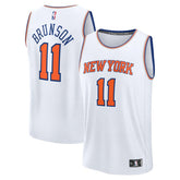 Jalen Brunson New York Knicks Fast Break Replica Player Jersey Association Edition White - Fanatics