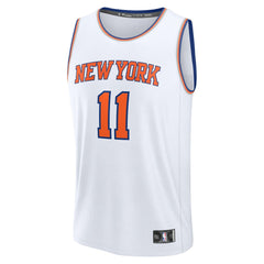 Jalen Brunson New York Knicks Fast Break Replica Player Jersey Association Edition White - Fanatics