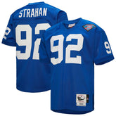 Michael Strahan New York Giants 1994 Authentic Throwback Retired Player Jersey - Royal Jerseys