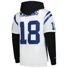 Peyton Manning Indianapolis Colts Player Name & Number Hoodie Legacy Jersey - White Jerseys