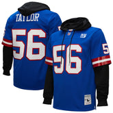 Lawrence Taylor New York Giants Player Name & Number Hoodie Legacy Jersey - Royal Jerseys
