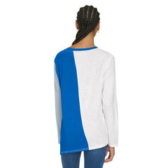 Dallas Mavericks Tommy Jeans Women's Amelia Color Blocked Long Sleeve T-Shirt White/Blue outlet