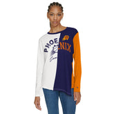 Phoenix Suns Tommy Jeans Women's Amelia Color Blocked Long Sleeve T-Shirt White/Purple outlet