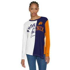 Phoenix Suns Tommy Jeans Women's Amelia Color Blocked Long Sleeve T-Shirt White/Purple outlet