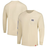 Golden State Warriors Sportiqe Unisex Wales Heavyweight Pocket Long Sleeve T-Shirt Cream outlet