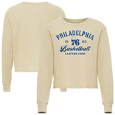 Philadelphia 76ers Sportiqe Unisex High Country Collection Cullen Waffle Knit Long Sleeve T-Shirt Cream outlet