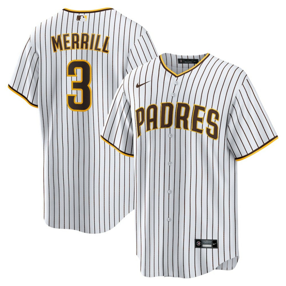 Jackson Merrill San Diego Padres Nike Home Replica Jersey - White Jerseys