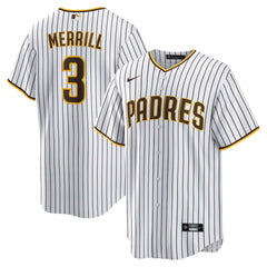 Jackson Merrill San Diego Padres Nike Home Replica Jersey - White Jerseys
