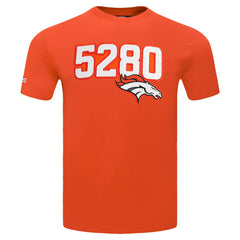 Denver Broncos Pro Standard Frozen Single Jersey T-Shirt - Orange T-shirts