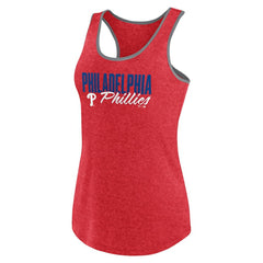 Philadelphia Phillies Profile Women's Plus Size Racerback Tank Top - Red Tanks