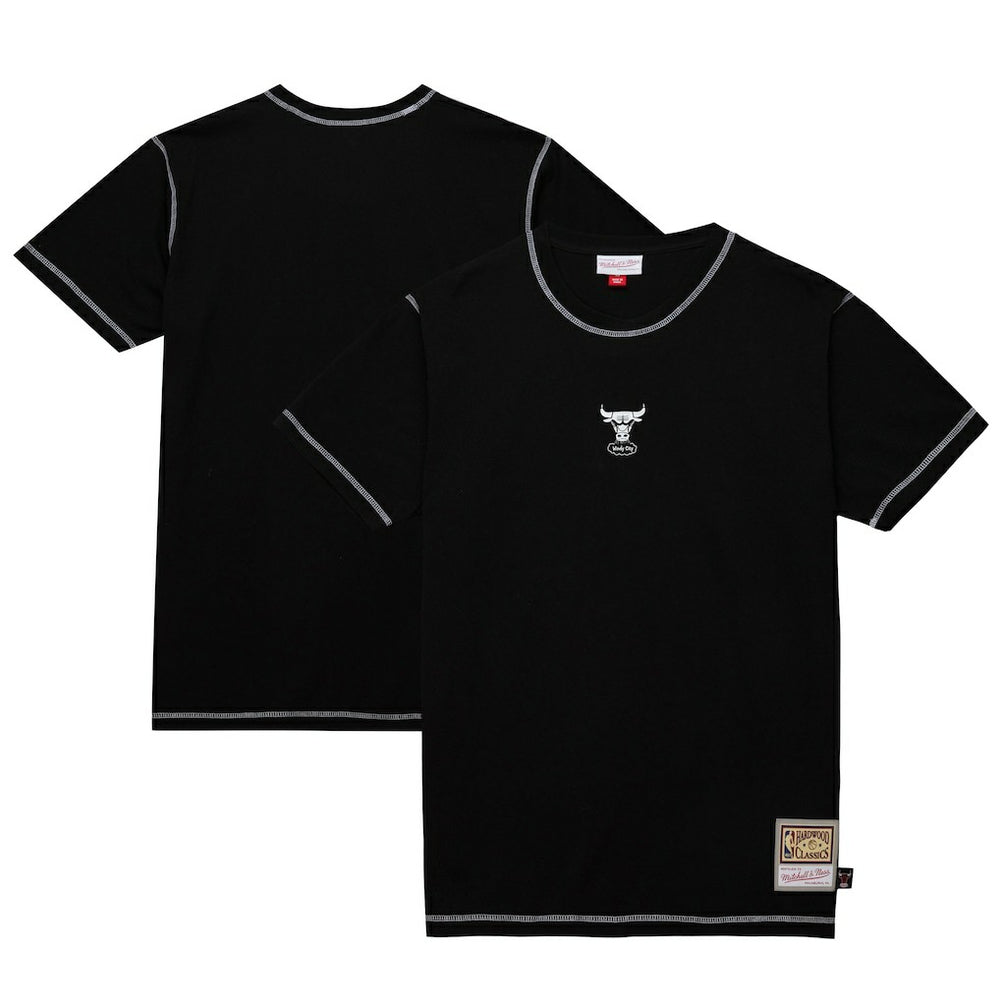 Chicago Bulls Hardwood Classics Contrast 2K Graphic T-Shirt Black - Mitchell & Ness