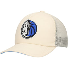 Dallas Mavericks Trucker Adjustable Hat Cream - Mitchell & Ness
