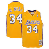 Shaquille O'Neal Los Angeles Lakers Youth 1999/00 Hardwood Classics Swingman Jersey Gold - Mitchell & Ness