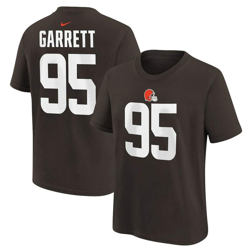 Myles Garrett Cleveland Browns Youth Player Name & Number T-Shirt - Brown T-shirts