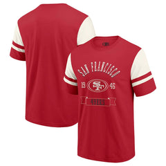 San Francisco 49ers Darius Rucker Collection Football T-Shirt - Scarlet T-shirts