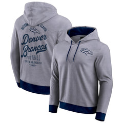 Denver Broncos Darius Rucker Collection Tonal Knit Pullover Hoodie - Navy Hoodies