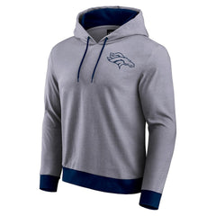 Denver Broncos Darius Rucker Collection Tonal Knit Pullover Hoodie - Navy Hoodies