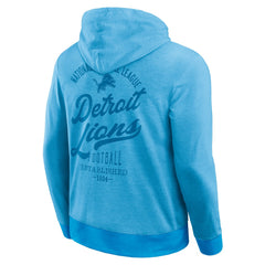 Detroit Lions Darius Rucker Collection Tonal Knit Pullover Hoodie - Blue Hoodies