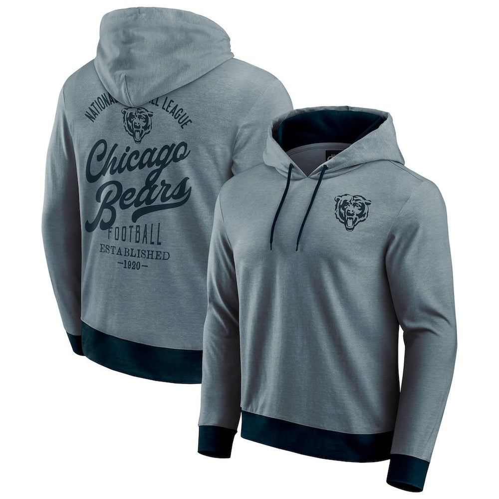 Chicago Bears Darius Rucker Collection Tonal Knit Pullover Hoodie - Navy Hoodies