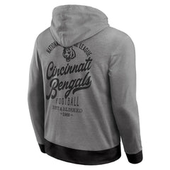 Cincinnati Bengals Darius Rucker Collection Tonal Knit Pullover Hoodie - Black Hoodies