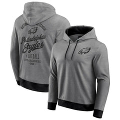Philadelphia Eagles Darius Rucker Collection Tonal Knit Pullover Hoodie - Gray Hoodies
