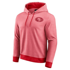 San Francisco 49ers Darius Rucker Collection Tonal Knit Pullover Hoodie - Scarlet Hoodies