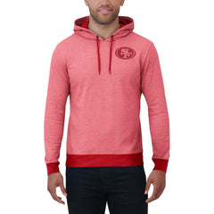 San Francisco 49ers Darius Rucker Collection Tonal Knit Pullover Hoodie - Scarlet Hoodies