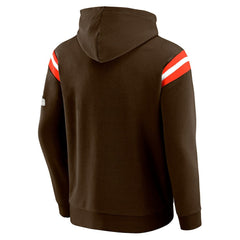 Cleveland Browns Darius Rucker Collection Football Washed Pullover Hoodie - Brown Hoodies