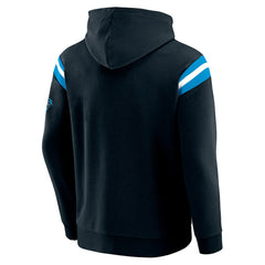Carolina Panthers Darius Rucker Collection Football Washed Pullover Hoodie - Black Hoodies