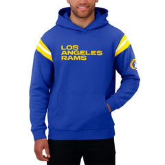 Los Angeles Rams Darius Rucker Collection Football Washed Pullover Hoodie - Royal Hoodies