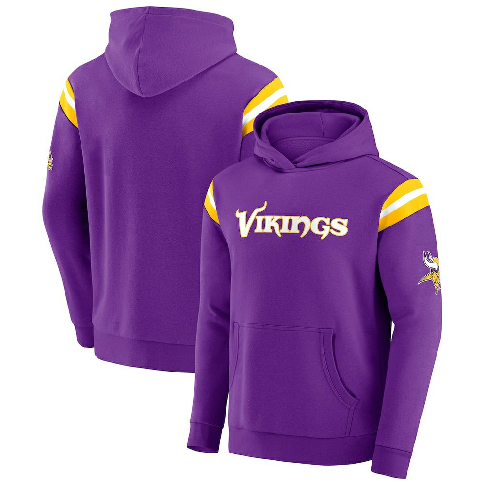 Minnesota Vikings Darius Rucker Collection Football Washed Pullover Hoodie - Purple Hoodies