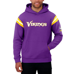 Minnesota Vikings Darius Rucker Collection Football Washed Pullover Hoodie - Purple Hoodies