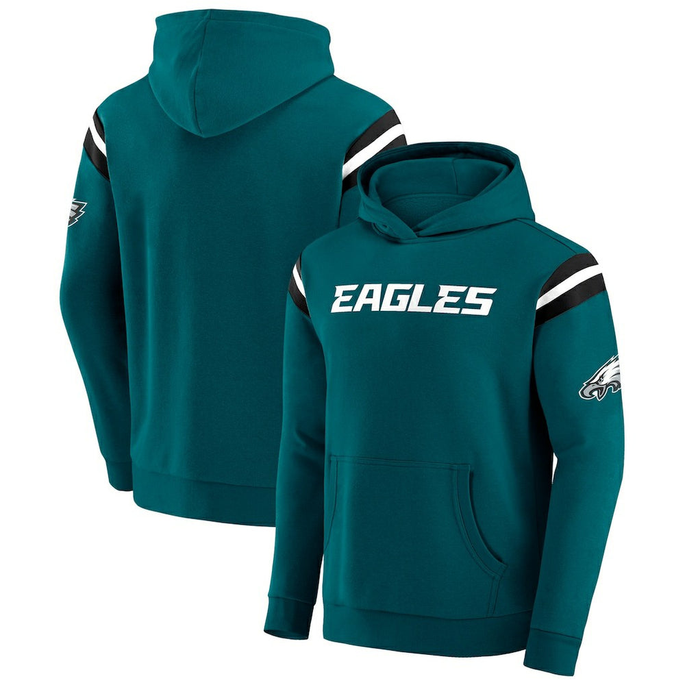 Philadelphia Eagles Darius Rucker Collection Football Washed Pullover Hoodie - Green Hoodies