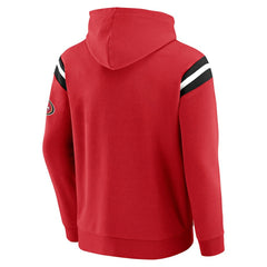San Francisco 49ers Darius Rucker Collection Football Washed Pullover Hoodie - Scarlet Hoodies