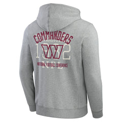 Washington Commanders Darius Rucker Collection Vintage Stripe Full-Zip Hoodie - Heather Gray Hoodies