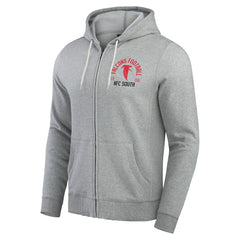Atlanta Falcons Darius Rucker Collection Vintage Stripe Full-Zip Hoodie - Heather Gray Hoodies
