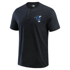 Indianapolis Colts Darius Rucker Collection Washed Henley T-Shirt - Black T-shirts