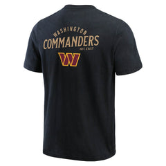 Washington Commanders Darius Rucker Collection Washed Henley T-Shirt - Black T-shirts